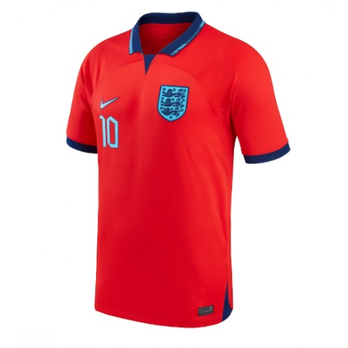 Maillot de foot Angleterre Raheem Sterling #10 Extérieur Monde 2022 Manches Courte